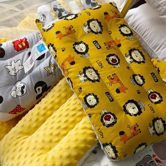 透氣水洗純棉小朋友枕頭