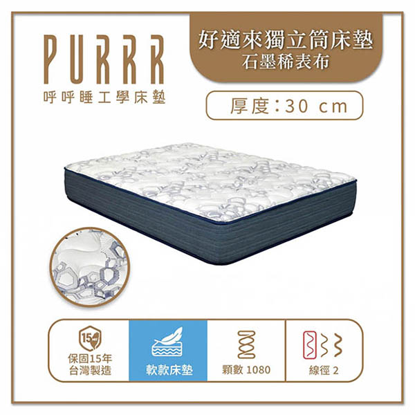 呼呼睡×好適來獨立筒床墊